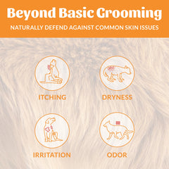 Skout's Honor Puppermint shampoo foaming lather ready for quick, comfortable bath times.