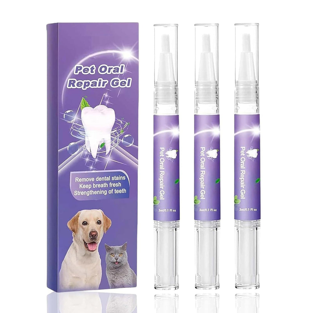 SKROSS pet oral repair gel packaging shows compact travel size for convenient care