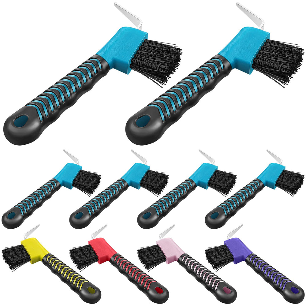 Skylety hoof pick brush with soft handle for easy hoof cleaning and maintenance