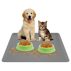Skywin TidyFriend mat flatlay reveals a 24x24 surface for mess-free meals.