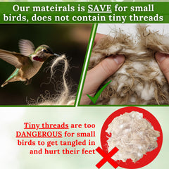 slivche parakeet nesting material mix in use supporting dry, tidy nesting bedding