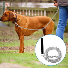 Sliverdew chew-proof leash chain closeup showing durable material