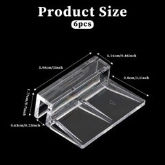 Sliverdew clear acrylic lid clip for transparent, unobtrusive mounting.