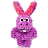 SLIWOWO donkey squeaky toy purple close-up shows durable stitching for lasting play.