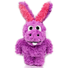 SLIWOWO donkey squeaky toy purple close-up shows durable stitching for lasting play.