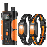 SLOPEHILL dog collar front view with 2-pack design for multi-dog training