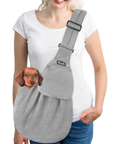SlowTon dog carrier sling padded strap delivers comfortable daily wear.