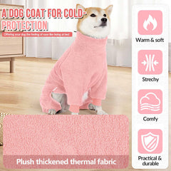 SlowTon dog pajamas adjustable neck and chest ensure secure fit and freedom of movement.