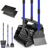 SlowTon dog pooper scooper setup with bin enables quick post-walk cleanup