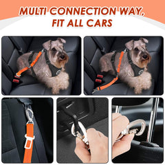 SlowTon elastic bungee prevents sudden dog jerks during driving.