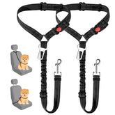 SlowTon dog seat belt headrest restraint secures your pet during car trips.