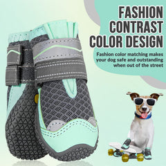 SlowTon dog shoes breathable mesh layers closeup for comfortable summer wear