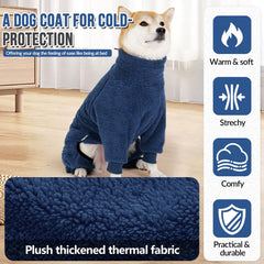 SlowTon dog winter coat adjustable neckline demonstrates secure, customized fit