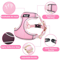 SlowTon harness with 360-degree rotating buckle to prevent tangles.