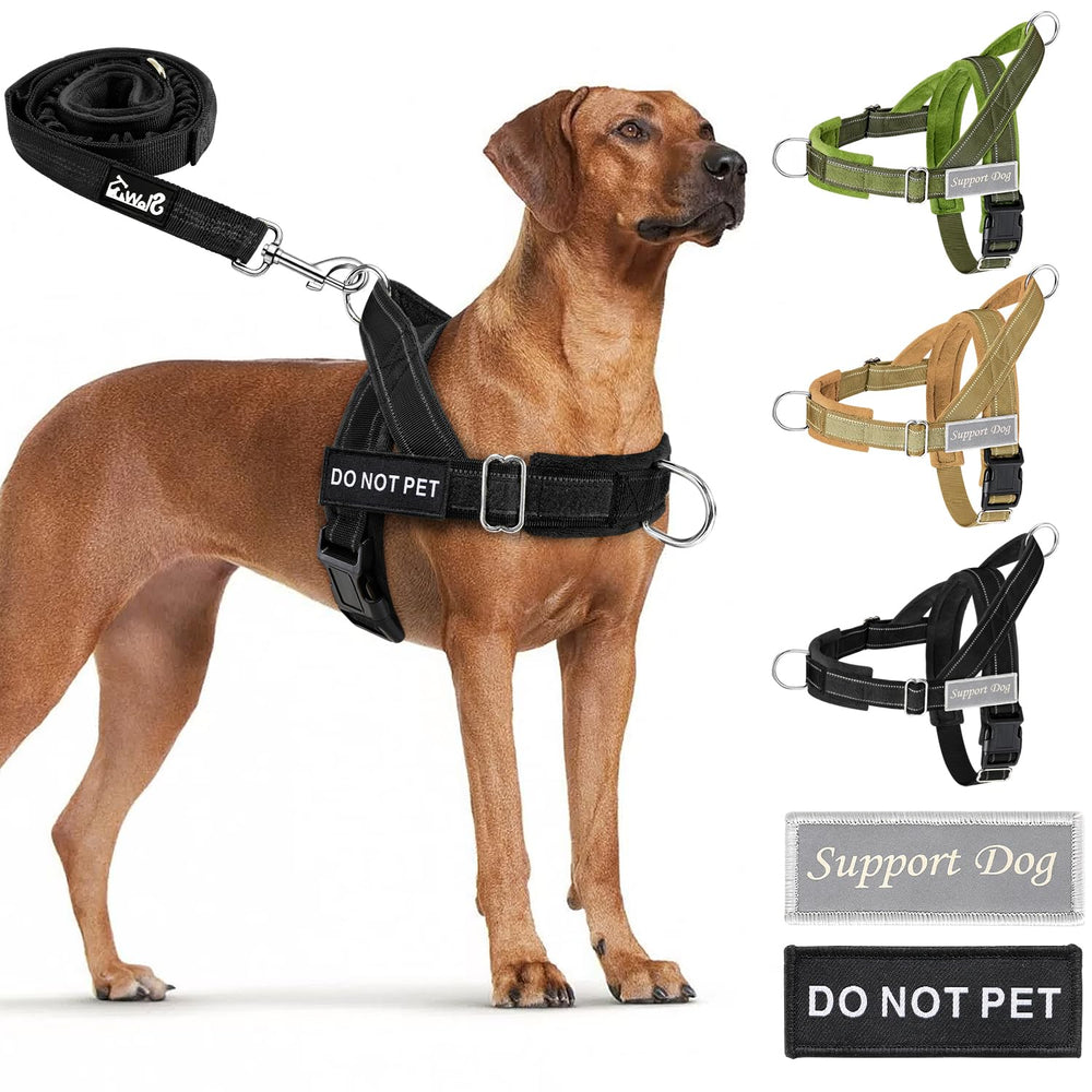 SlowTon No Pull Harness front clip enables safer, easier control during walks.