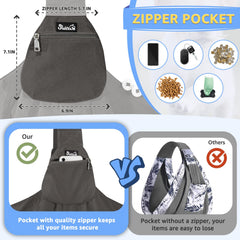 SlowTon sling safety hook ensures secure pet connectivity during errands.
