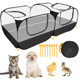 SlowTon small animals playpen with detachable bottom for outdoor sunshade and natural habitat
