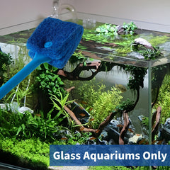 SLSON aquarium algae scraper long handle 15.4 inches for reach
