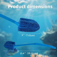 SLSON aquarium scraper showing non-slip handle grip for secure scrubbing