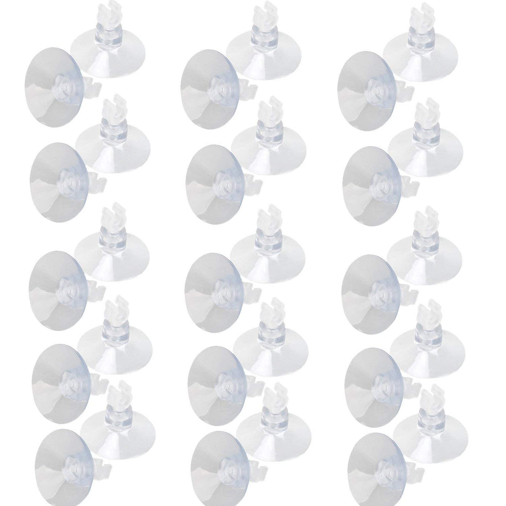 SLSON aquarium suction cup clip closeup shows secure tubing in freshwater setups.