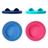 SLSON cat can lid ears green keeps cat food fresh and odors sealed.