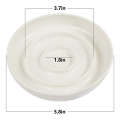 SLSON Cat Slow Feeder Bowl shallow design protects whiskers for comfortable eating.