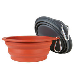 SLSON 600ml capacity travel bowl ready for water or food on adventures.