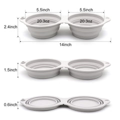 SLSON 600ml capacity per bowl ideal for outdoor feeding.