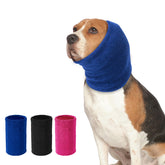 SLSON dog ear muffs blue small front view promotes calm comfort during fireworks