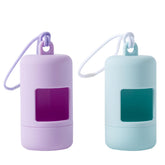 SLSON dog poop bag holder on leash clip offers hands-free convenience during walks