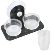 SLSON Gecko Feeder Ledge with acrylic suction provides a stable feeding surface.
