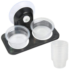 SLSON Gecko Feeder Ledge with acrylic suction provides a stable feeding surface.