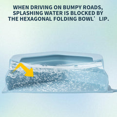 SLSON integrated-molding dog bowl highlights durability and easy-clean features on road trips.