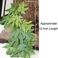 SLSON reptile plants lifelike-green-terrarium enhances realism and hides basking spots