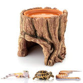 SLWHYZL reptile hide cave top view provides a secure retreat for geckos and small reptiles.