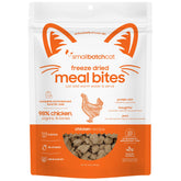 Smallbatch freeze-dried cat food chicken bites deliver high-protein nutrition for carnivore meals.