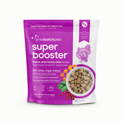 Smallbatch freeze-dried turkey treats bag front showing high-protein snack