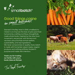 Smallbatch us-sourced beef liver treats: ethically sourced USA meat.