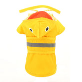 SMALLLEE_LUCKY_STORE cute duck raincoat front view shows waterproof protection for dogs
