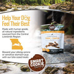 Smart Cookie grain-free dog treats ingredients highlight simple, pronounceable components.
