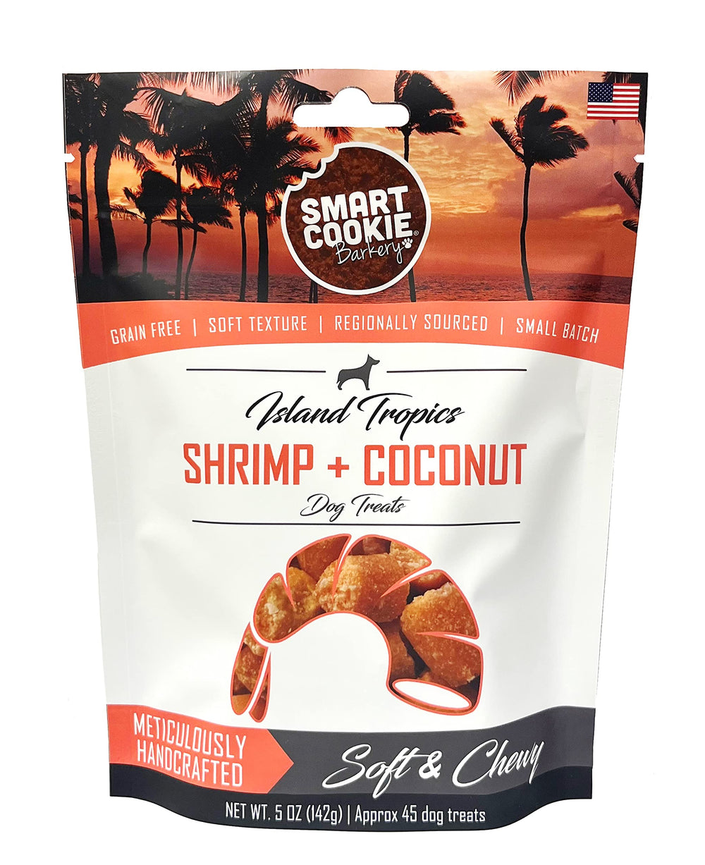 Smart Cookie Shrimp Coconut Treat Bag Front for grab-and-go rewards
