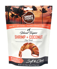 Smart Cookie Shrimp Coconut Treat Bag Front for grab-and-go rewards