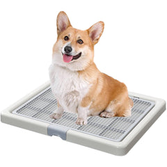 Smart Paws corgi potty toilet front view shows compact design for easy placement