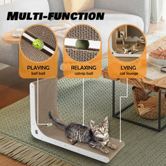 SMARTBEAN durable scratcher with dense core and double-wall cardboard for lasting use