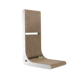 SMARTBEAN L-shaped wall-mount scratcher saves floor space while entertaining cats