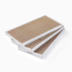 SMARTBEAN Cardboard Scratcher Pad front view highlights a durable double-sided surface for extended play