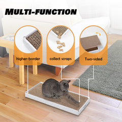 SMARTBEAN Cardboard Scratcher Pad packaging showcases eco-friendly materials and easy setup