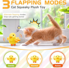SmartTail cat toy self-play action demonstrates motion-activated flap engaging cats