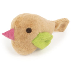 SmartyKat Chickadee Chirp soft plush texture inviting gentle pounce and grab.