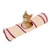 SmartyKat Crackle Chute tunnel folded for easy storage